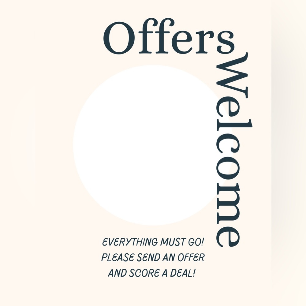 Offers Welcome!